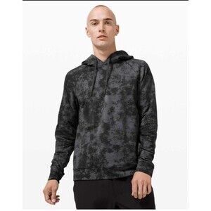 Lululemon Mens Sz M City Sweat Pullover Hoodie French Terry Astral Graphite Grey